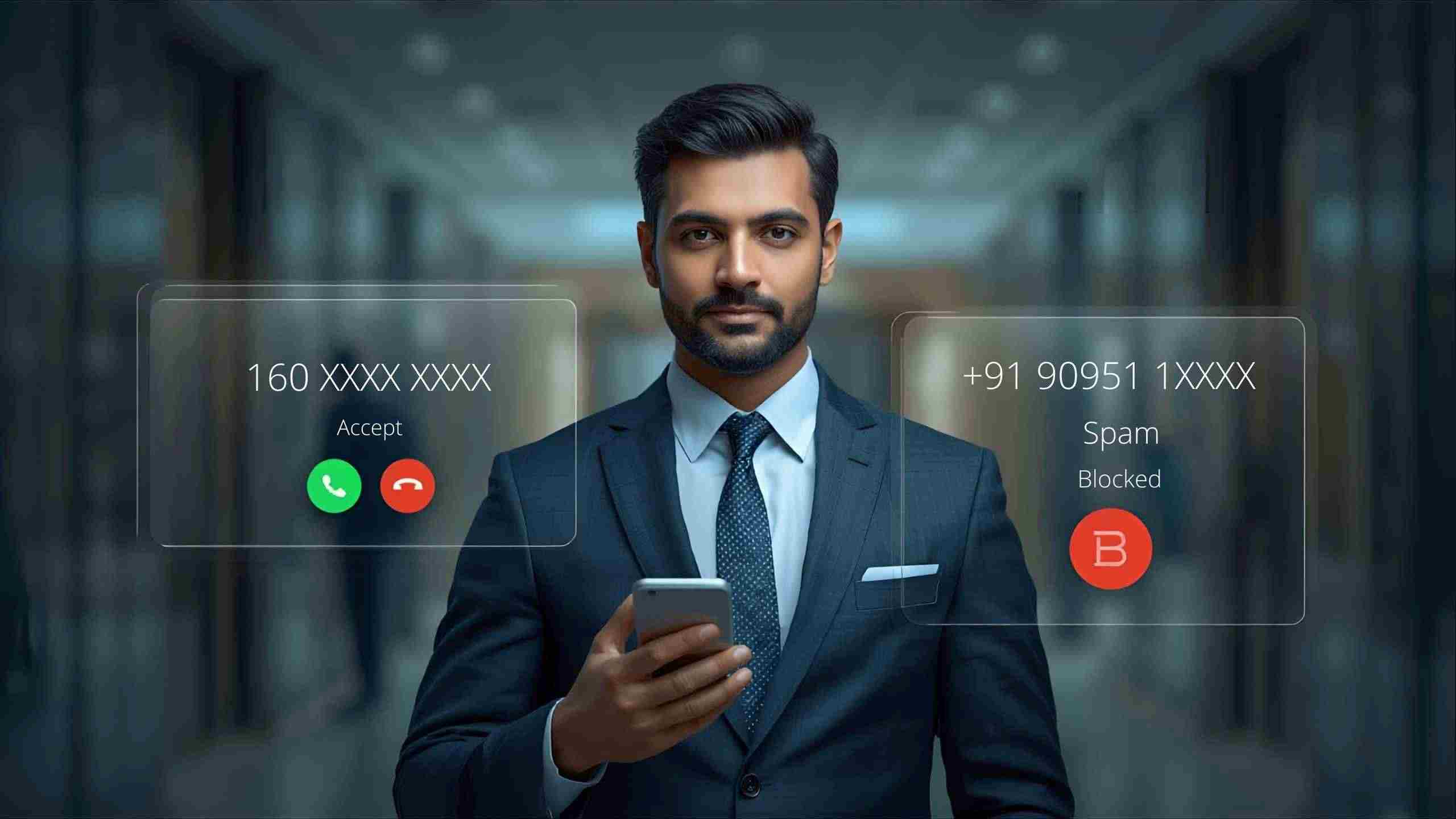 TRAI 1600 series number architecture diagram for BFSI transactional voice calls