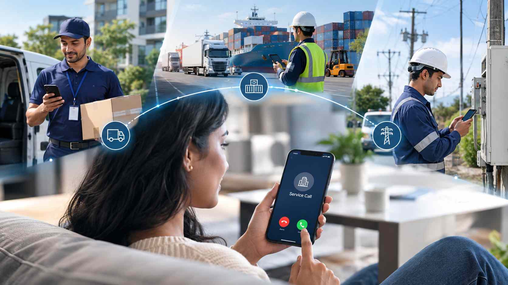 1601 series calling for courier, logistics, and utility service communication