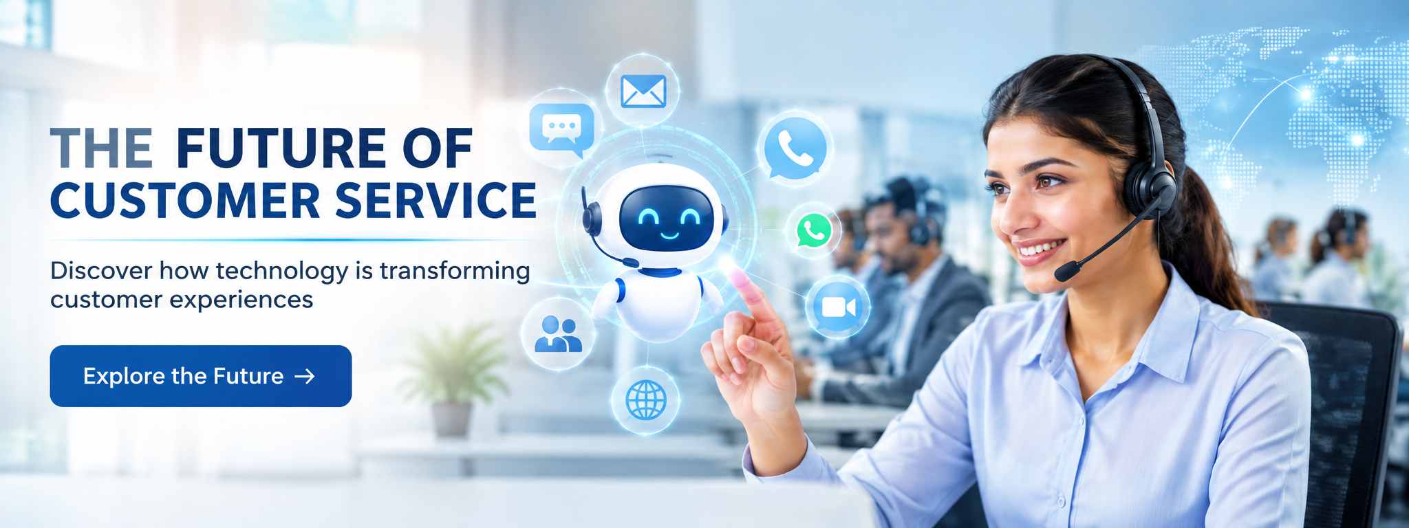 The future of customer service with AI chatbot and contact center agent