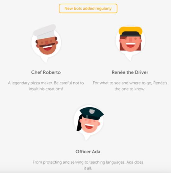 Duolingo is an example of chatbot success
